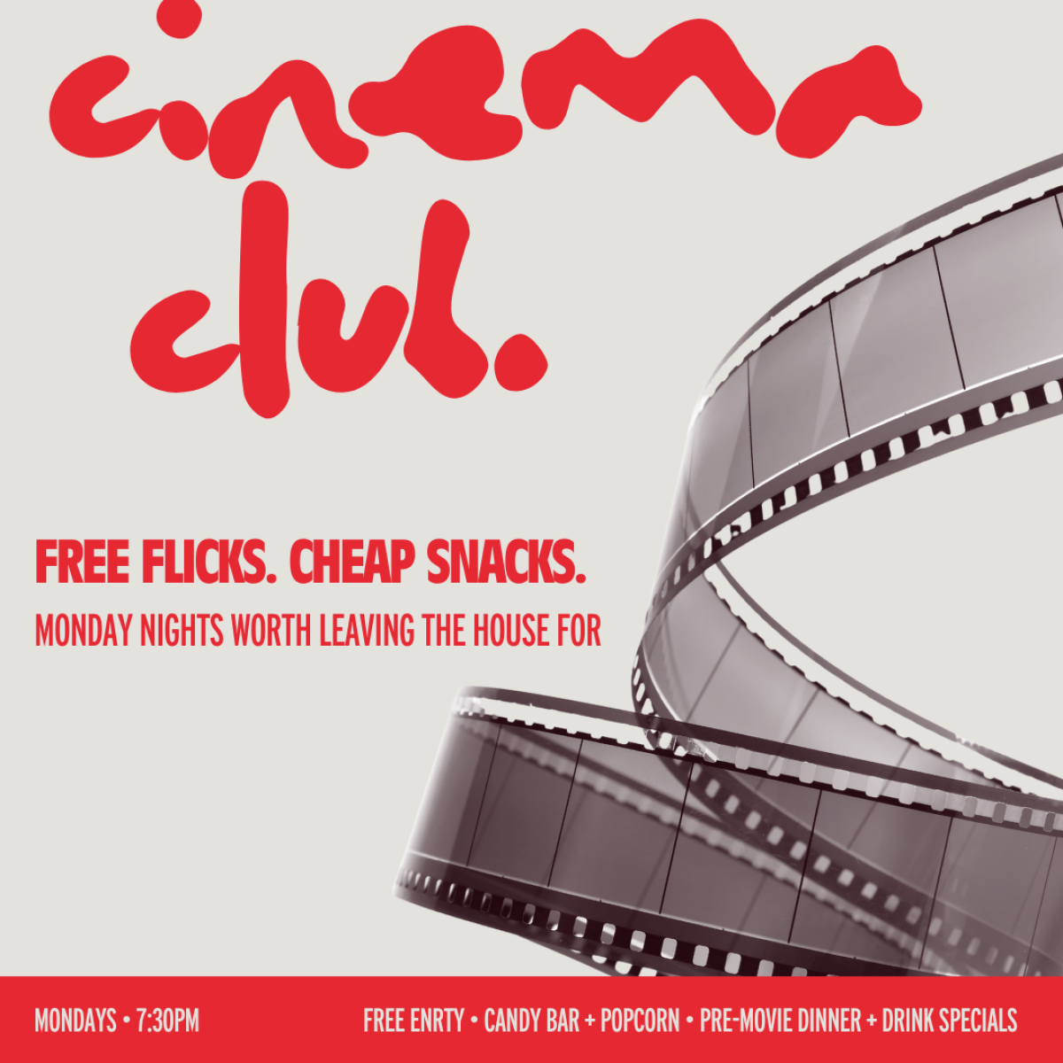 CINEMA CLUB DEATH HER (FREE ENTRY) — The Rechabite
