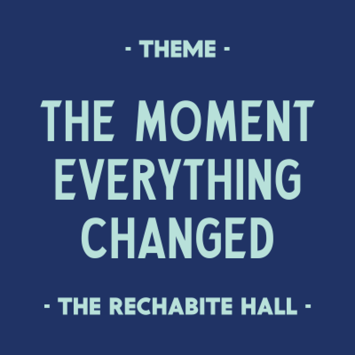 Barefaced Stories The Moment Everything Changed — The Rechabite